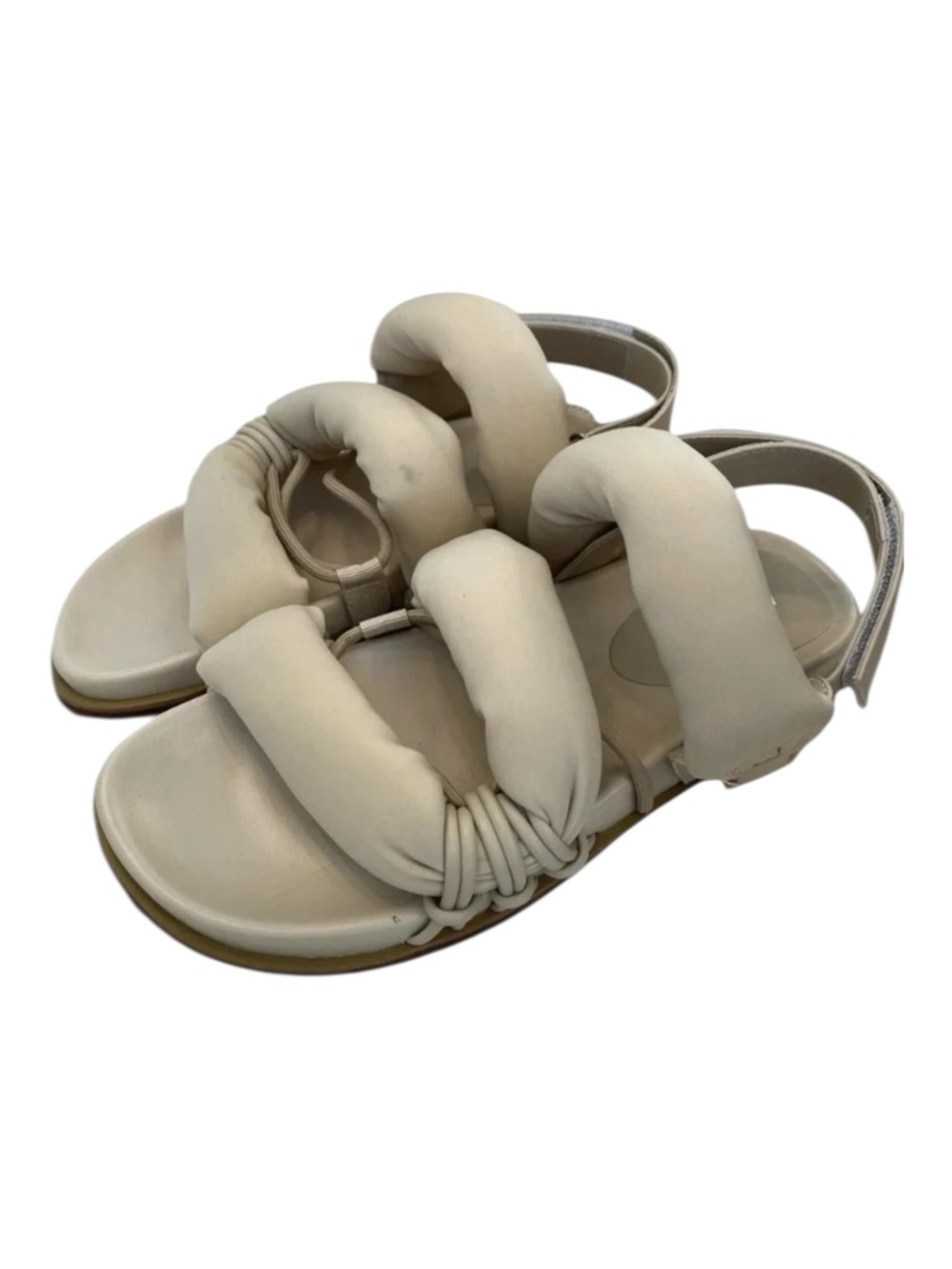 Azalea Wang Womens Captivating Bone Sandals Size 7 Open Toe